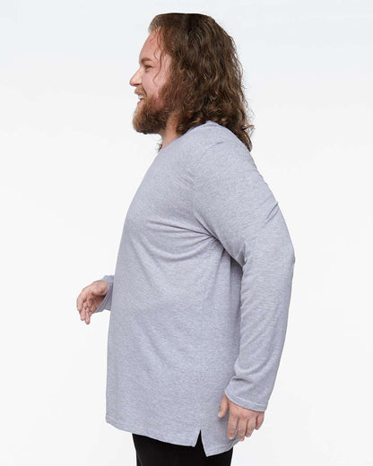 LAT Men's Fine Jersey Long Sleeve Tee 6918 #colormdl_Heather