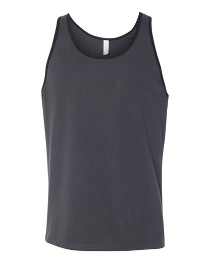 BELLA + CANVAS Jersey Tank 3480 #color_Dark Grey/ Black