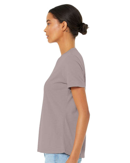 BELLA + CANVAS Women’s Relaxed Fit Heather CVC Tee 6400CVC #colormdl_Heather Pink Gravel