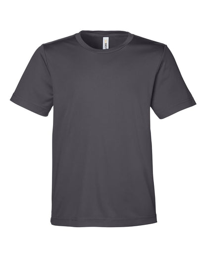 CORE365 Youth Capital Performance T-Shirt CE10Y #color_Carbon