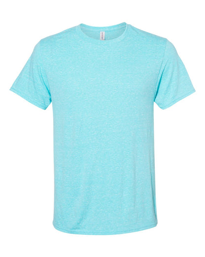 JERZEES Unisex Snow Heather Jersey T-Shirt 88MR #color_Caribbean Blue