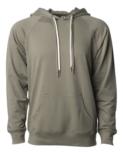 Independent Trading Co. Icon Lightweight Loopback Terry Hooded Sweatshirt SS1000 #color_Olive