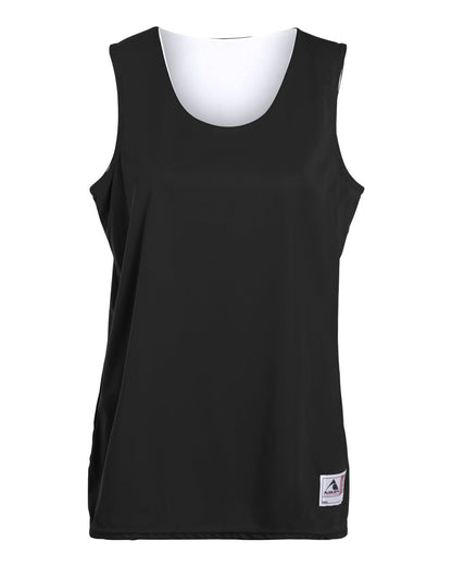 Augusta Sportswear Women's Reversible Wicking Tank Top 147 #color_Black/ White