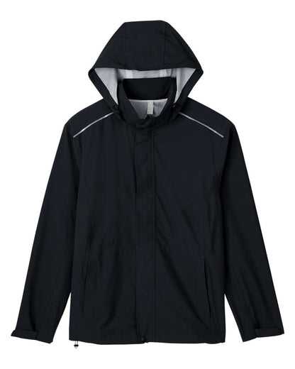CORE365 Men's Barrier Rain Jacket CE712 #color_Black