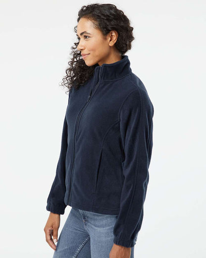 Burnside Women's Polar Fleece Full-Zip Jacket 5062 #colormdl_Navy