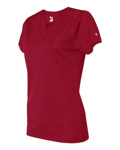 Badger Women’s B-Core V-Neck T-Shirt 4162 #color_Red