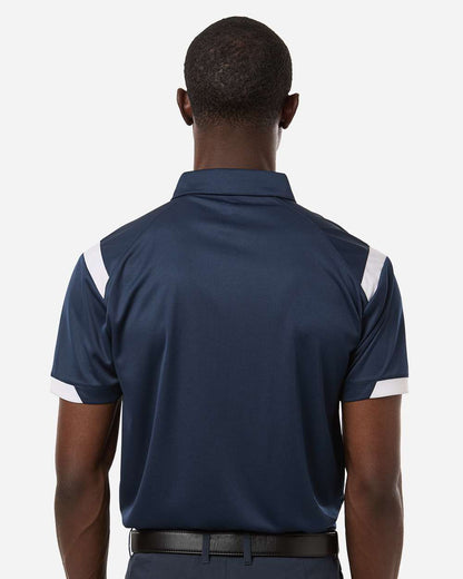 Badger Men's On the Rise Polo 3350 #colormdl_Navy/ White