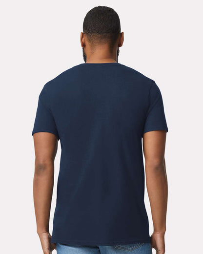 Gildan Unisex Softstyle® V-Neck T-Shirt 64V00 #colormdl_Navy