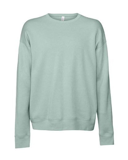 BELLA + CANVAS Sponge Fleece Drop Shoulder Crewneck Sweatshirt 3945 #color_Dusty Blue