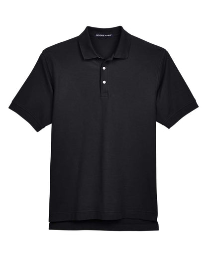 Devon & Jones Men's Pima Piqué Polo D100 #color_Black
