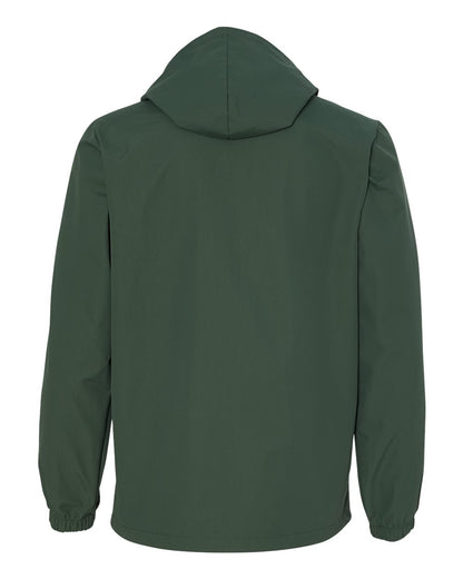 Independent Trading Co. Water-Resistant Hooded Windbreaker EXP95NB #color_Forest Green