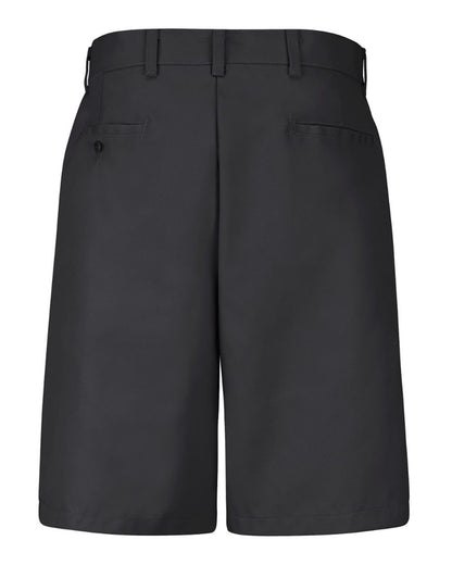 Red Kap Men's Odd Sizes Plain Front Shorts PT26ODD #color_Black