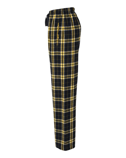 Boxercraft Women's Haley Flannel Pants BW6620 #color_Black/ Gold