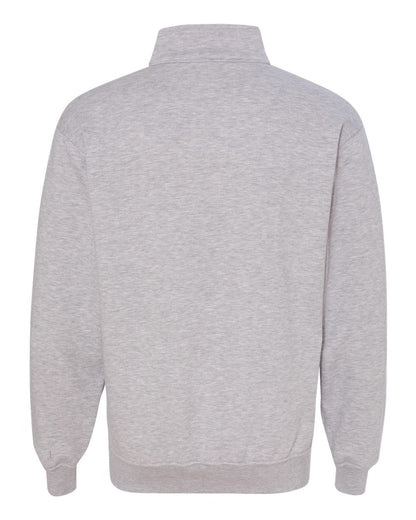 Bayside USA-Made Quarter-Zip Pullover Sweatshirt 920 #color_Dark Ash