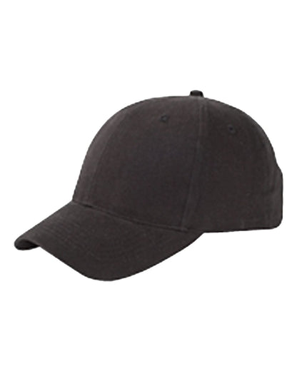Big Accessories Youth Brushed Twill Cap BX002Y #color_Black