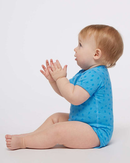 Rabbit Skins Infant Fine Jersey Bodysuit 4424 #colormdl_Tradewind Spot