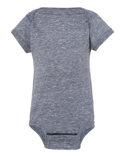 Rabbit Skins Infant Harborside Mélange Bodysuit 4491 #color_Navy Melange