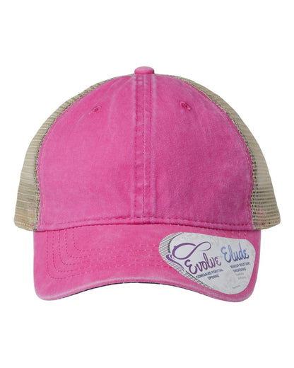 Infinity Her Women's Washed Mesh-Back Cap TESS #color_Rose/ Polka Dots