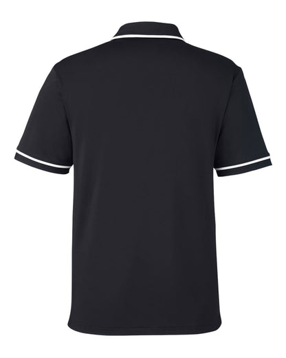 Under Armour Men's Tipped Teams Performance Polo 1376904 #color_Black/ White