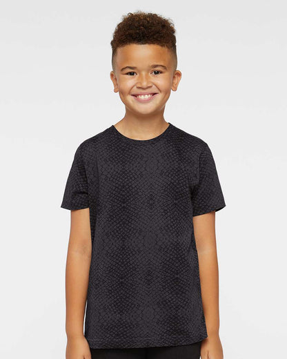 LAT Youth Fine Jersey Tee 6101 #colormdl_Black Reptile