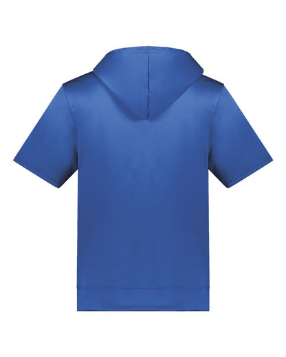 Augusta Sportswear Fleece Short Sleeve Hooded Pullover 6871 #color_Royal