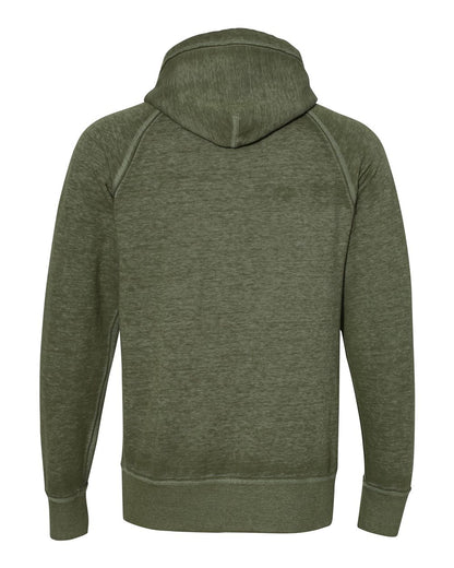 J. America Men's Vintage Zen Fleece Hooded Sweatshirt 8915 #color_Twisted Olive