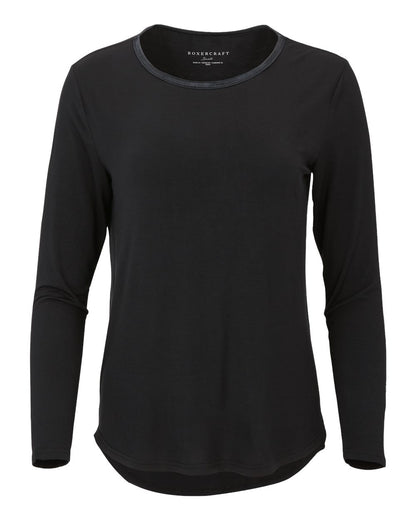 Boxercraft Women's Bamboo Long Sleeve T-Shirt BW3102 #color_Black