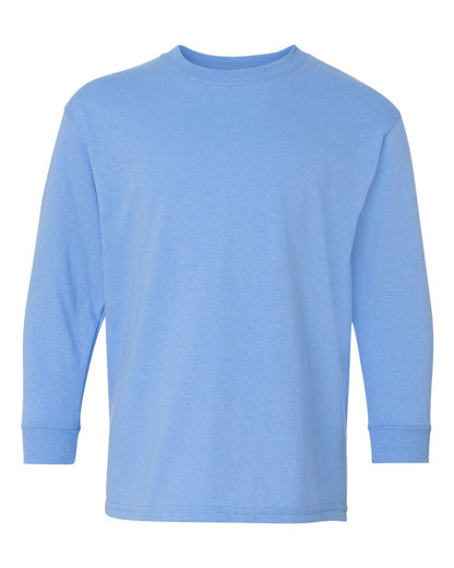 Gildan Heavy Cotton™ Youth Long Sleeve T-Shirt 5400B #color_Carolina Blue