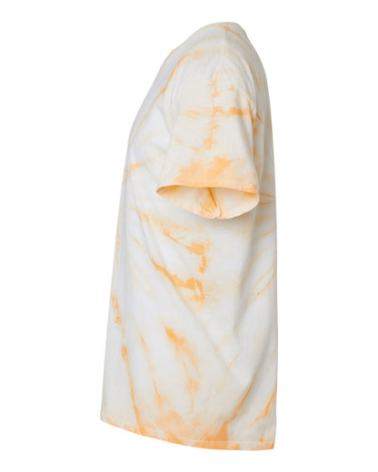 Dyenomite Cyclone Pinwheel Tie-Dyed T-Shirt 200CY #color_Tangerine