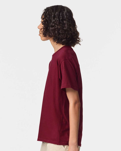 American Apparel Youth Fine Jersey Tee 2001Y #colormdl_Cranberry