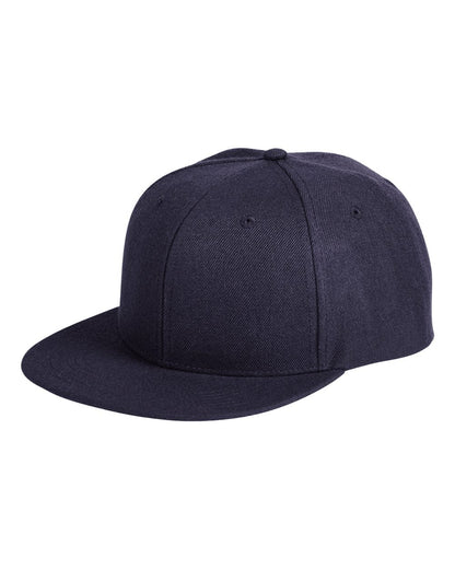 Big Accessories Flat Bill Sport Cap BA539 #color_Navy/ Navy