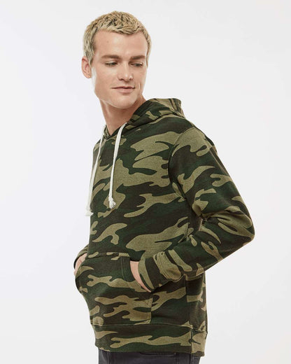 J. America Men's Triblend Fleece Hooded Sweatshirt 8871 #colormdl_Camo Triblend