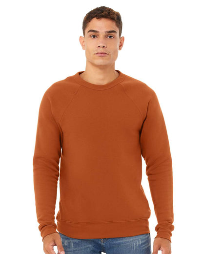 BELLA + CANVAS Unisex Sponge Fleece Raglan Crewneck Sweatshirt 3901 #colormdl_Autumn
