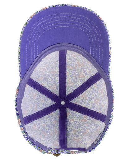 Infinity Her Women's Garment-Washed Fashion Print Cap HATTIE #color_Light Pink/ Floral