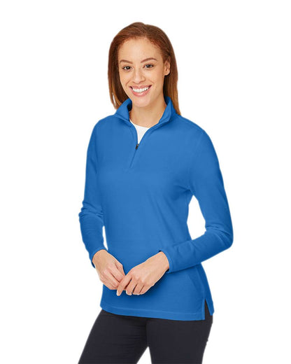 Devon & Jones Women's New Classics® Performance Quarter-Zip Pullover DG400W #colormdl_French Blue