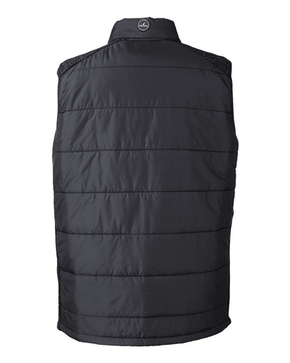 Nautica Men's Harbor Puffer Vest N17946 #color_Black/ Black Heather