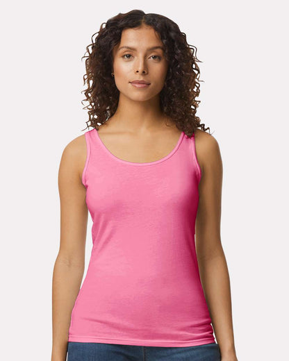 Gildan Women's Softstyle® Tank Top 64200L #colormdl_Azalea