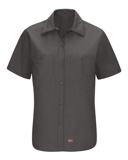 Red Kap Women's Mimix Work Shirt SX21 #color_Charcoal