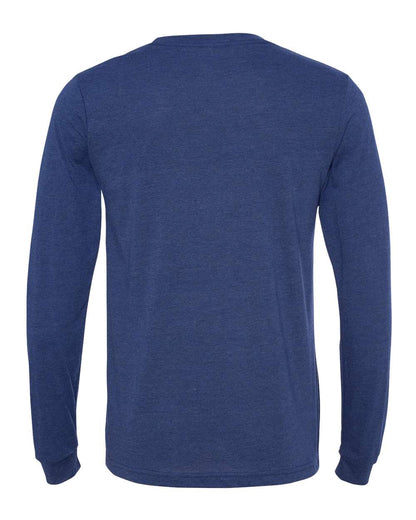 BELLA + CANVAS Triblend Long Sleeve Tee 3513 #color_Navy Triblend