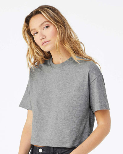 BELLA + CANVAS Women's Jersey Crop Tee 6482 #colormdl_Athletic Heather