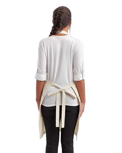 Artisan Collection by Reprime Regenerate Recycled Bib Apron RP122 #colormdl_Natural