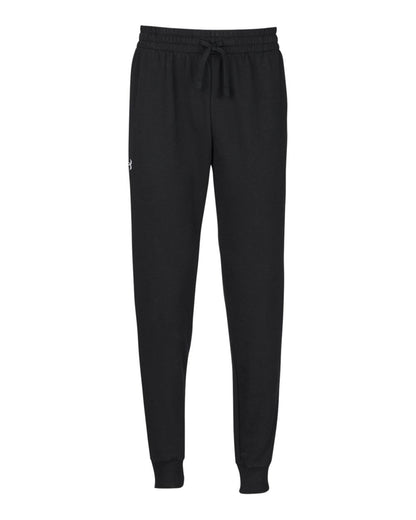 Under Armour Unisex Rival Fleece Joggers 1379774 #color_Black/ White