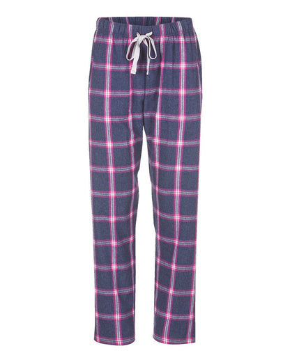 Boxercraft Women's Haley Flannel Pants BW6620 #color_Navy Pink Tomboy Plaid