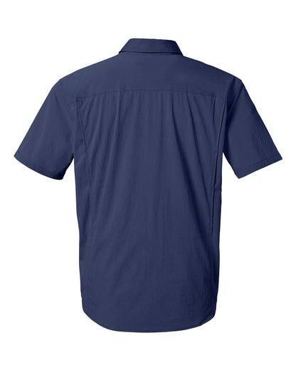 HUK Men's Creekbed Short Sleeve Shirt H150183 #color_Naval Academy