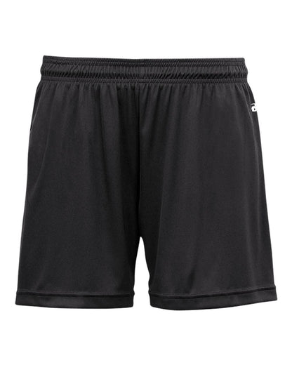 Badger Women's B-Core 5" Inseam Shorts 4116 #color_Black