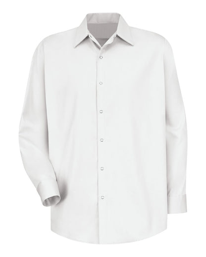 Red Kap Men's Tall Long Sleeve Specialized Cotton Work Shirt SC16T #color_White