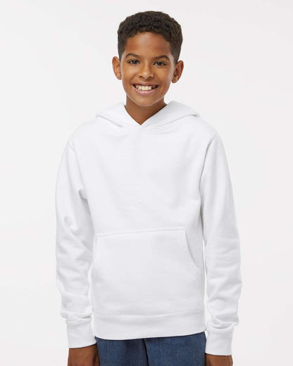 Independent Trading Co. Youth Midweight Hooded Sweatshirt SS4001Y #colormdl_White