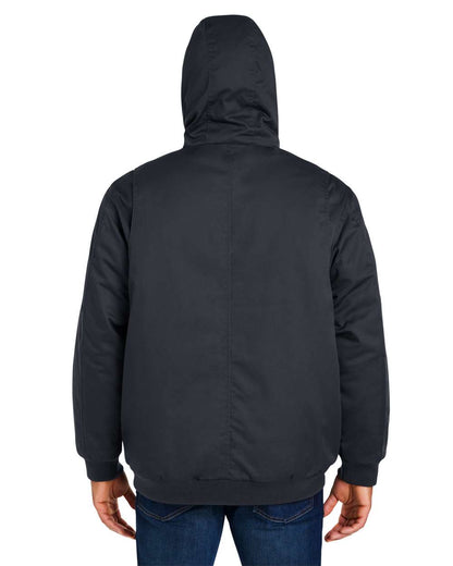 Harriton Unisex Tall ClimaBloc® Heavyweight Hooded Full-Zip Jacket M722T #colormdl_Dark Charcoal