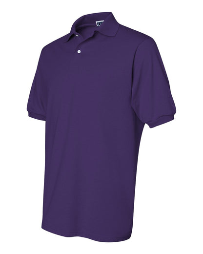 JERZEES Men's SpotShield® 50/50 Polo 437MSR #color_Deep Purple