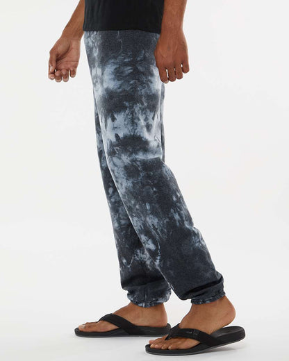 Dyenomite Dream Tie-Dyed Sweatpants 973VR #colormdl_Black Crystal